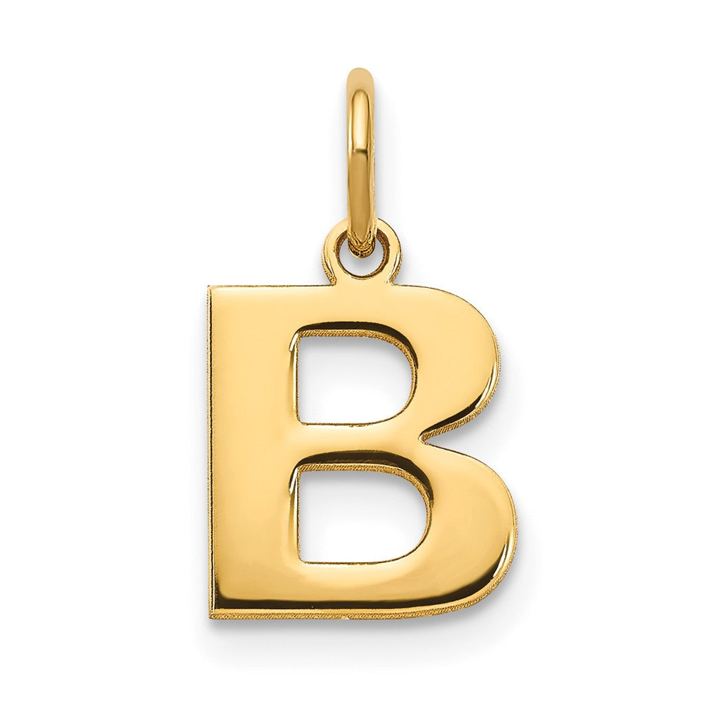 10ky Letter B Initial Pendant