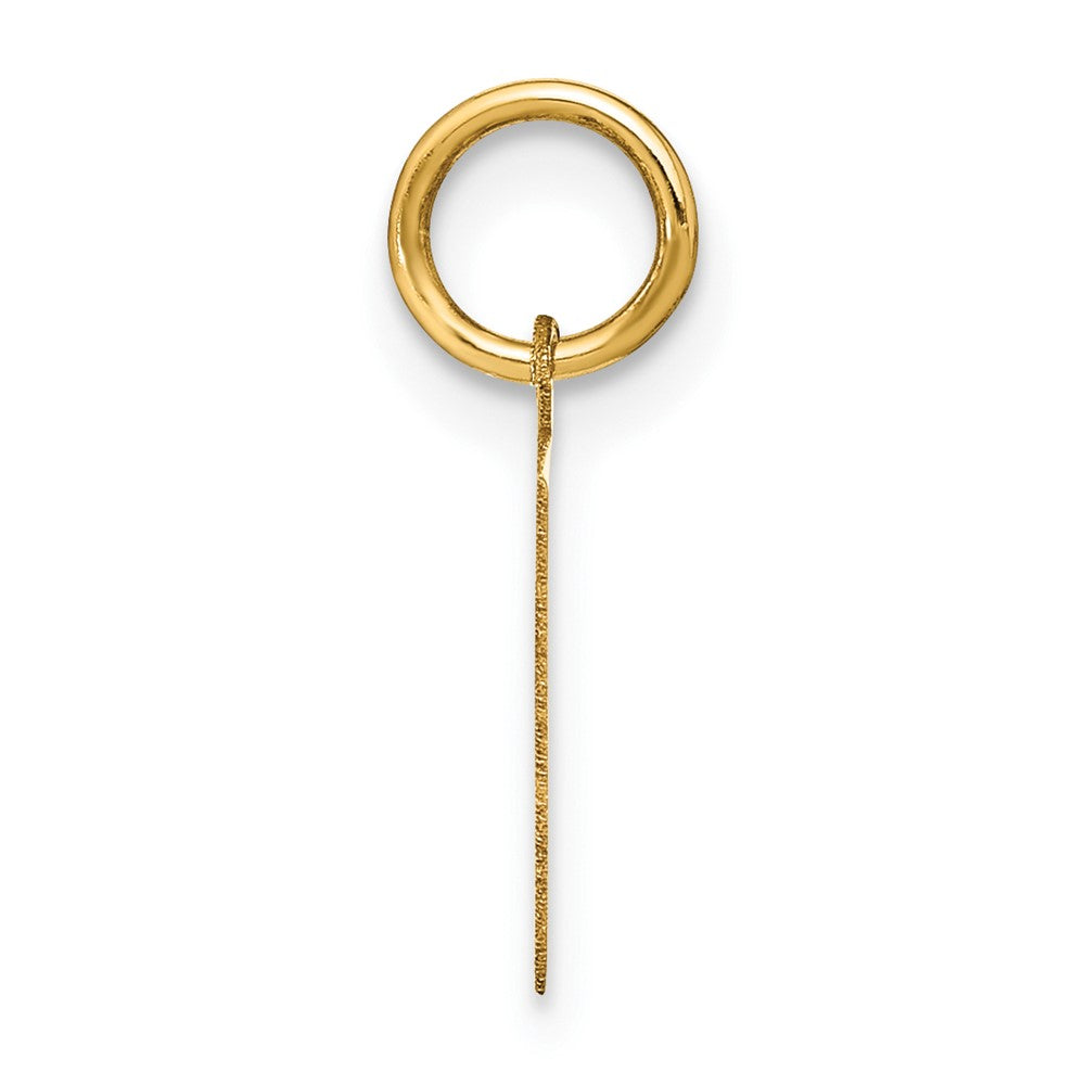 10ky Letter E Initial Pendant