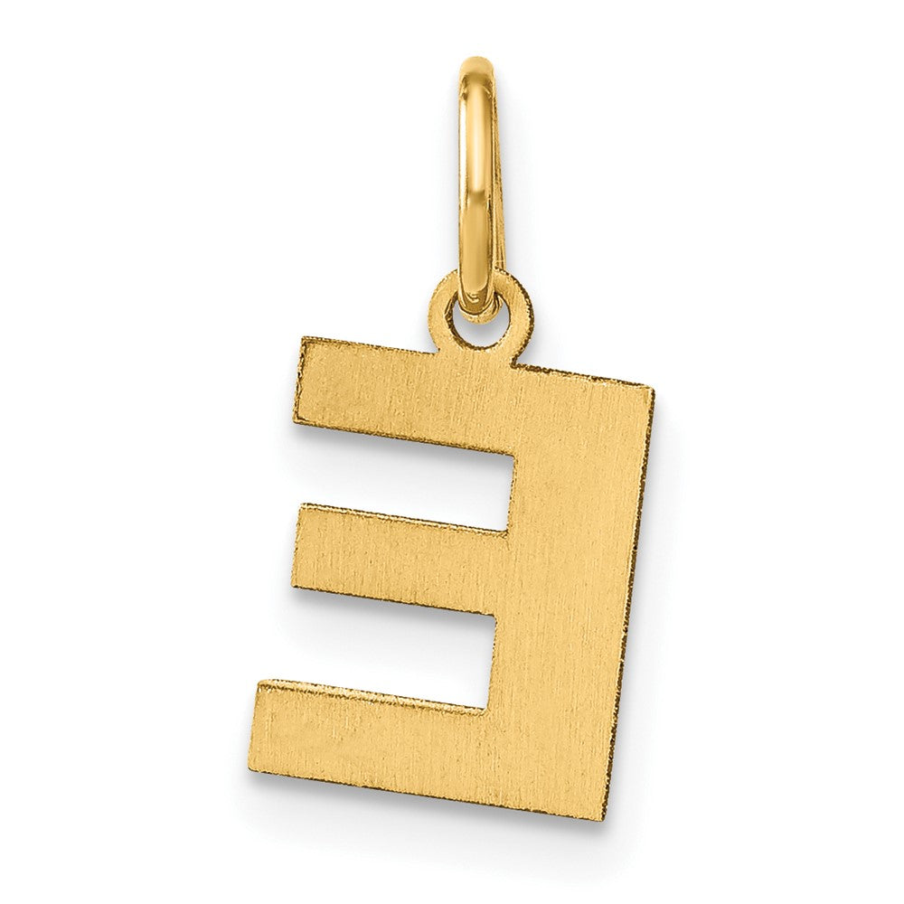 10ky Letter E Initial Pendant