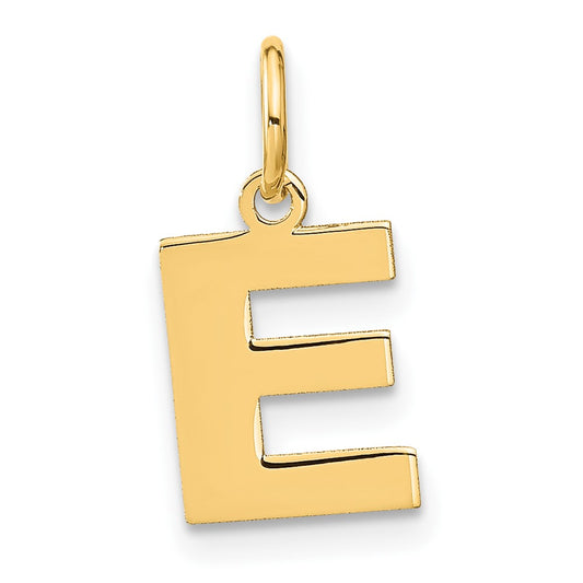 10ky Letter E Initial Pendant