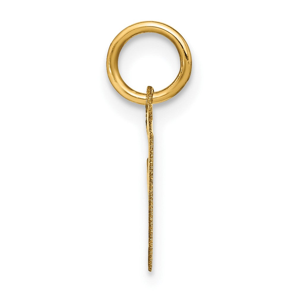 10ky Letter F Initial Pendant