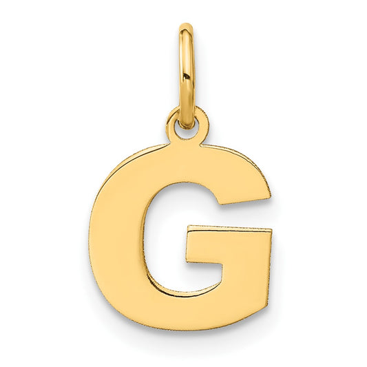 10ky Letter G Initial Pendant
