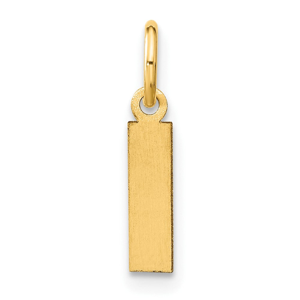 10ky Letter I Initial Pendant