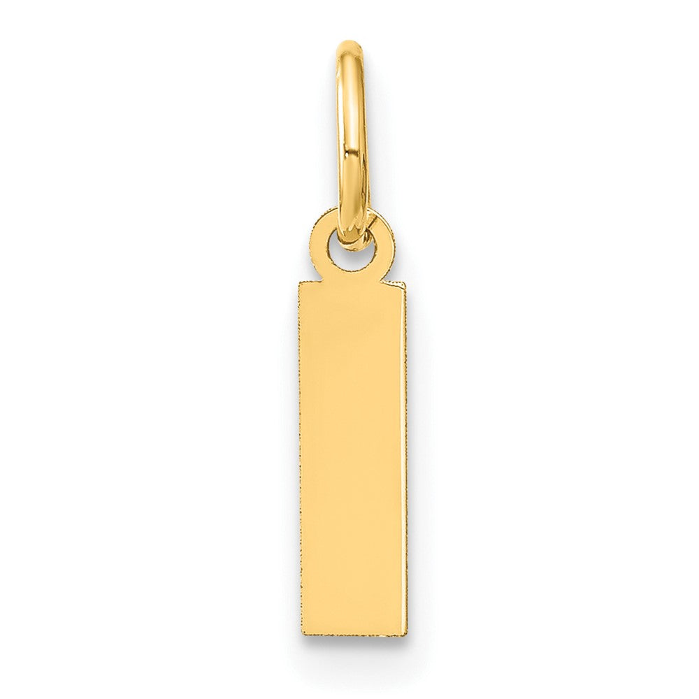 10ky Letter I Initial Pendant