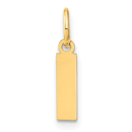 10ky Letter I Initial Pendant