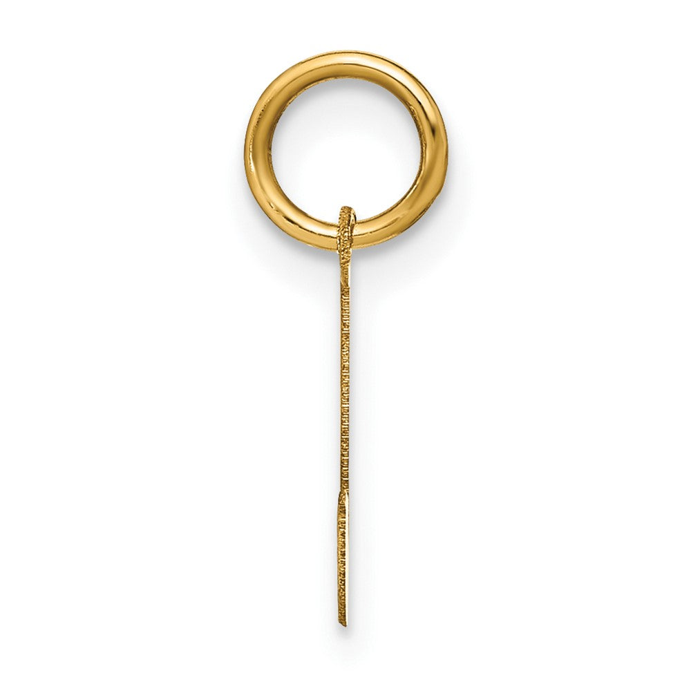 10ky Letter J Initial Pendant