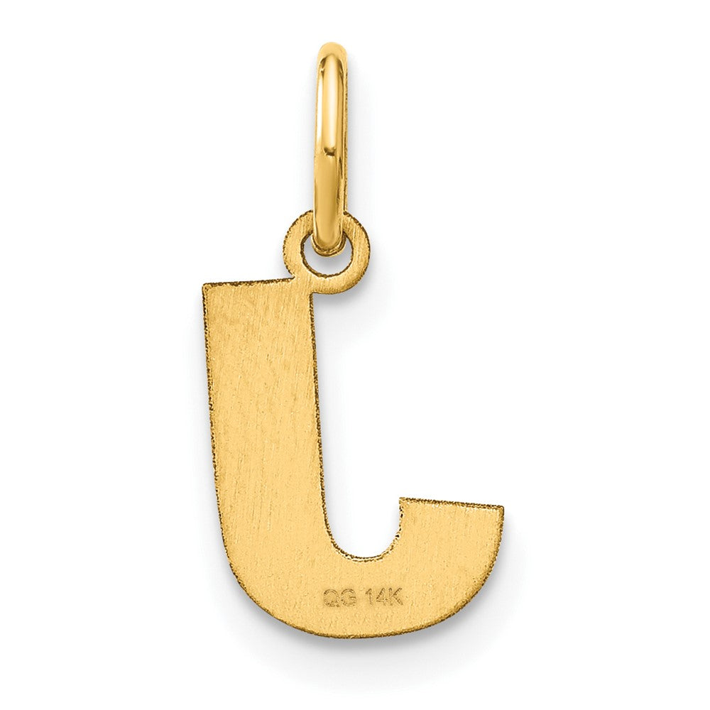 10ky Letter J Initial Pendant