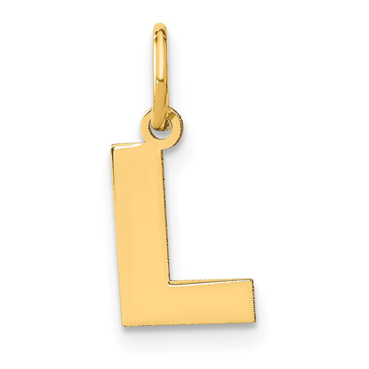 10ky Letter L Initial Pendant