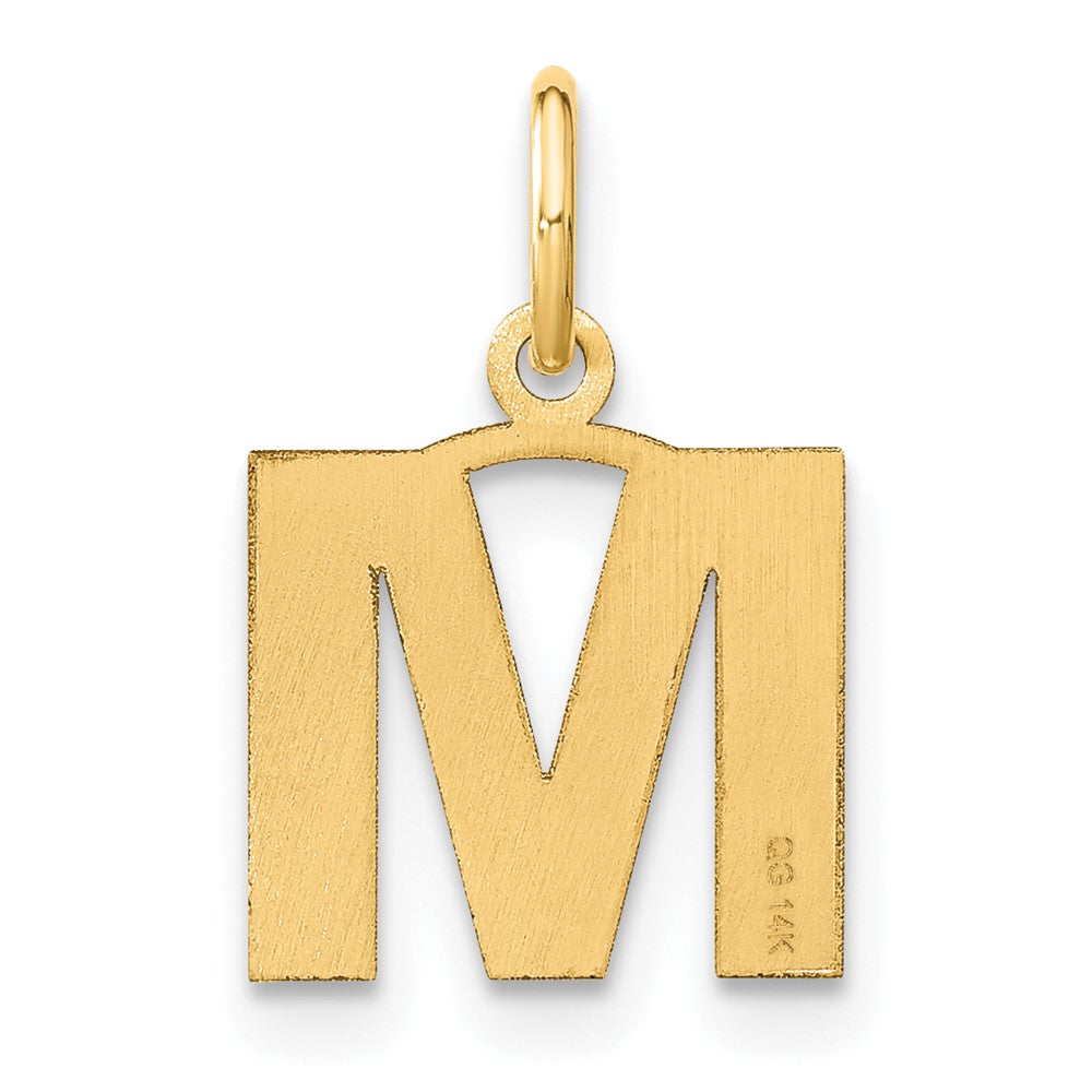 10ky Letter M Initial Pendant