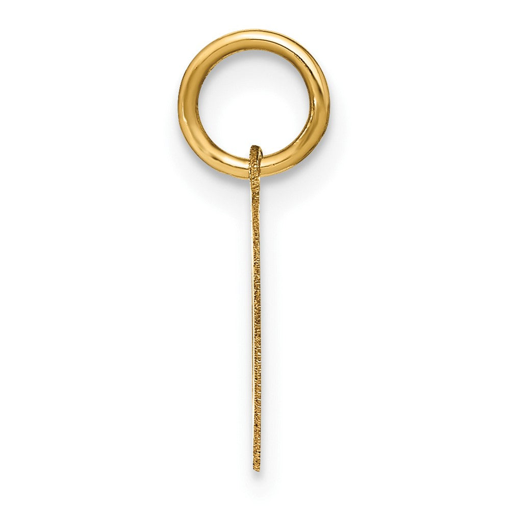 10ky Letter O Initial Pendant
