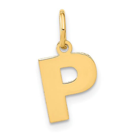 10ky Letter P Initial Pendant