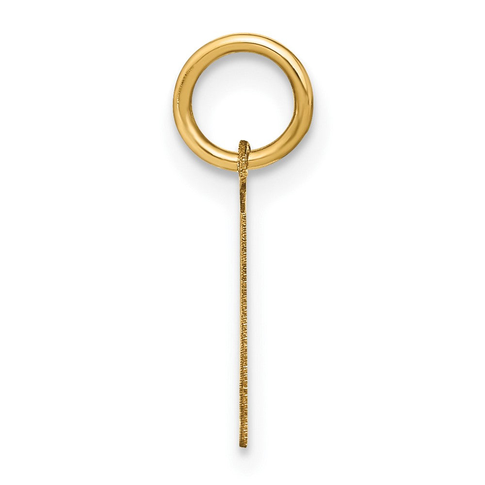 10ky Letter R Initial Pendant