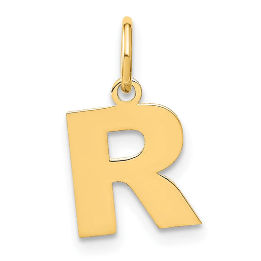 10ky Letter R Initial Pendant