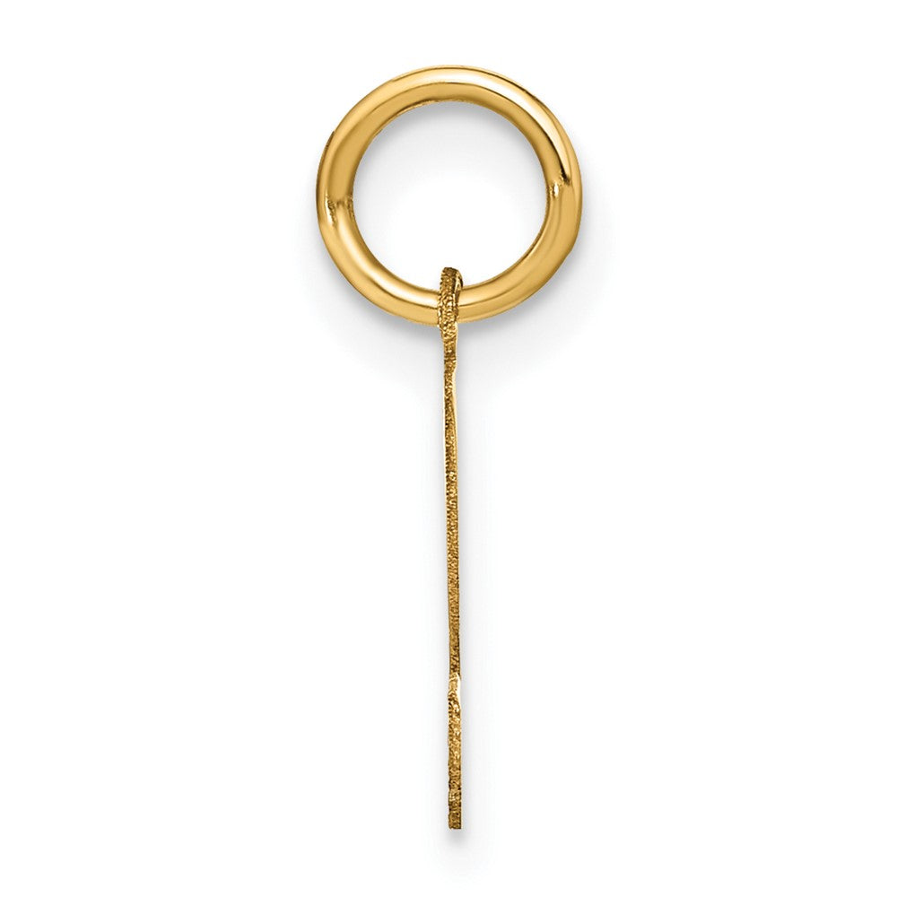 10ky Letter S Initial Pendant