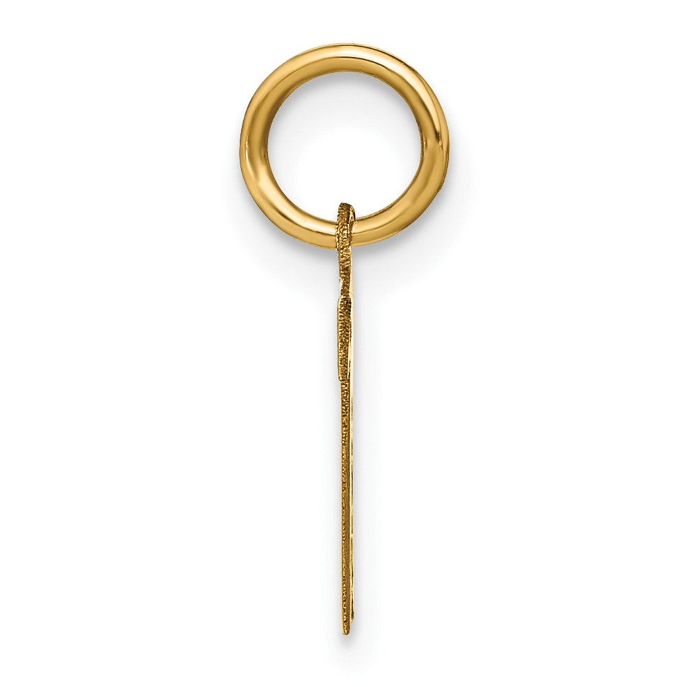 10ky Letter T Initial Pendant