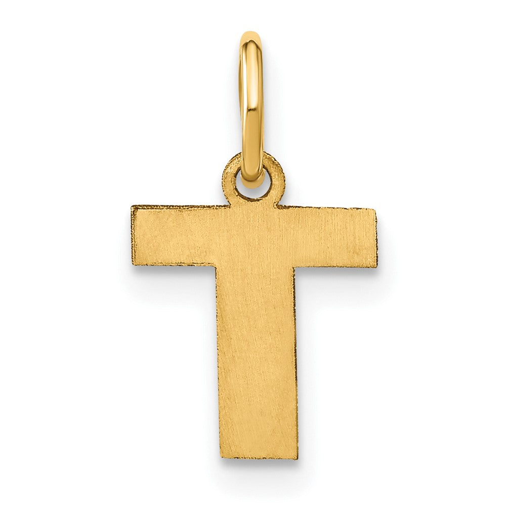 10ky Letter T Initial Pendant