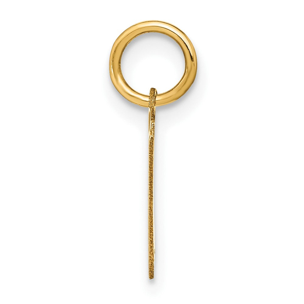 10ky Letter W Initial Pendant