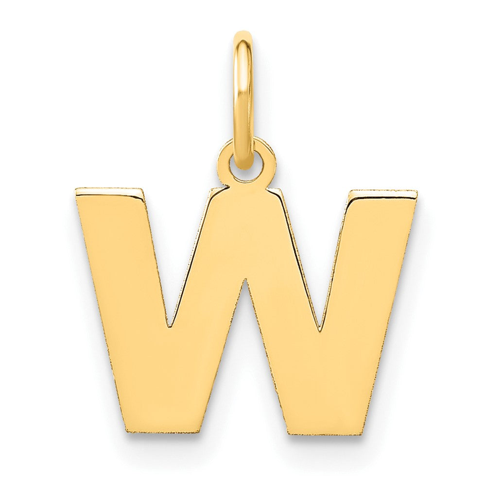 10ky Letter W Initial Pendant