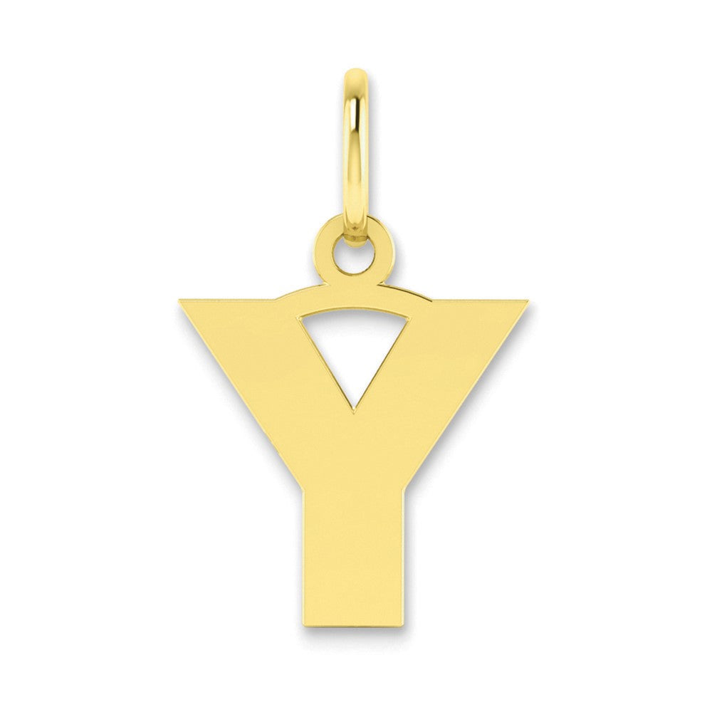 10ky Letter Y Initial Pendant