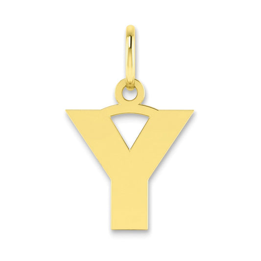 10ky Letter Y Initial Pendant