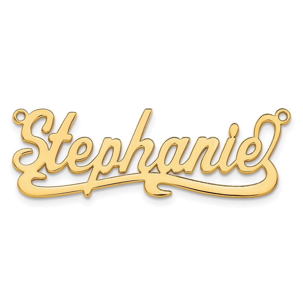10Kk Yellow Gold Polished Name Plate