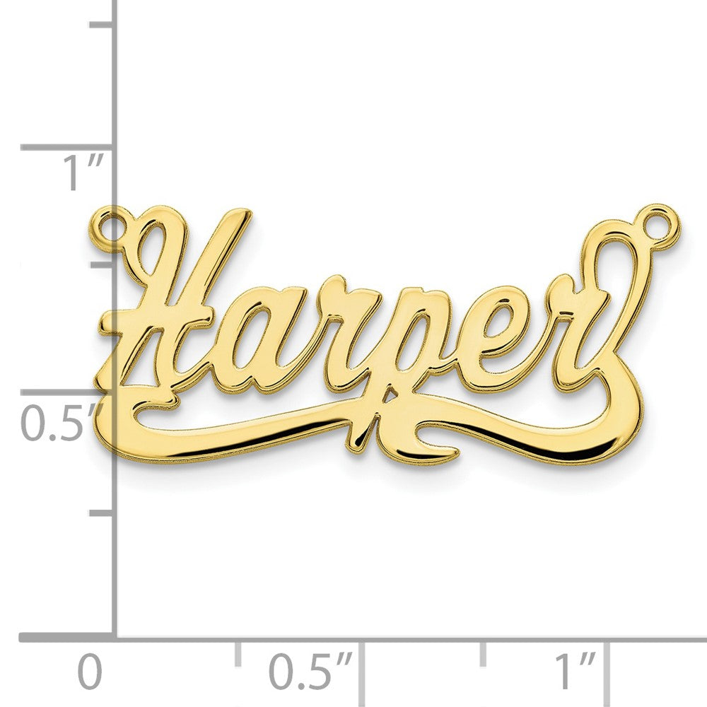 10Kk Yellow Gold Polished Name Plate