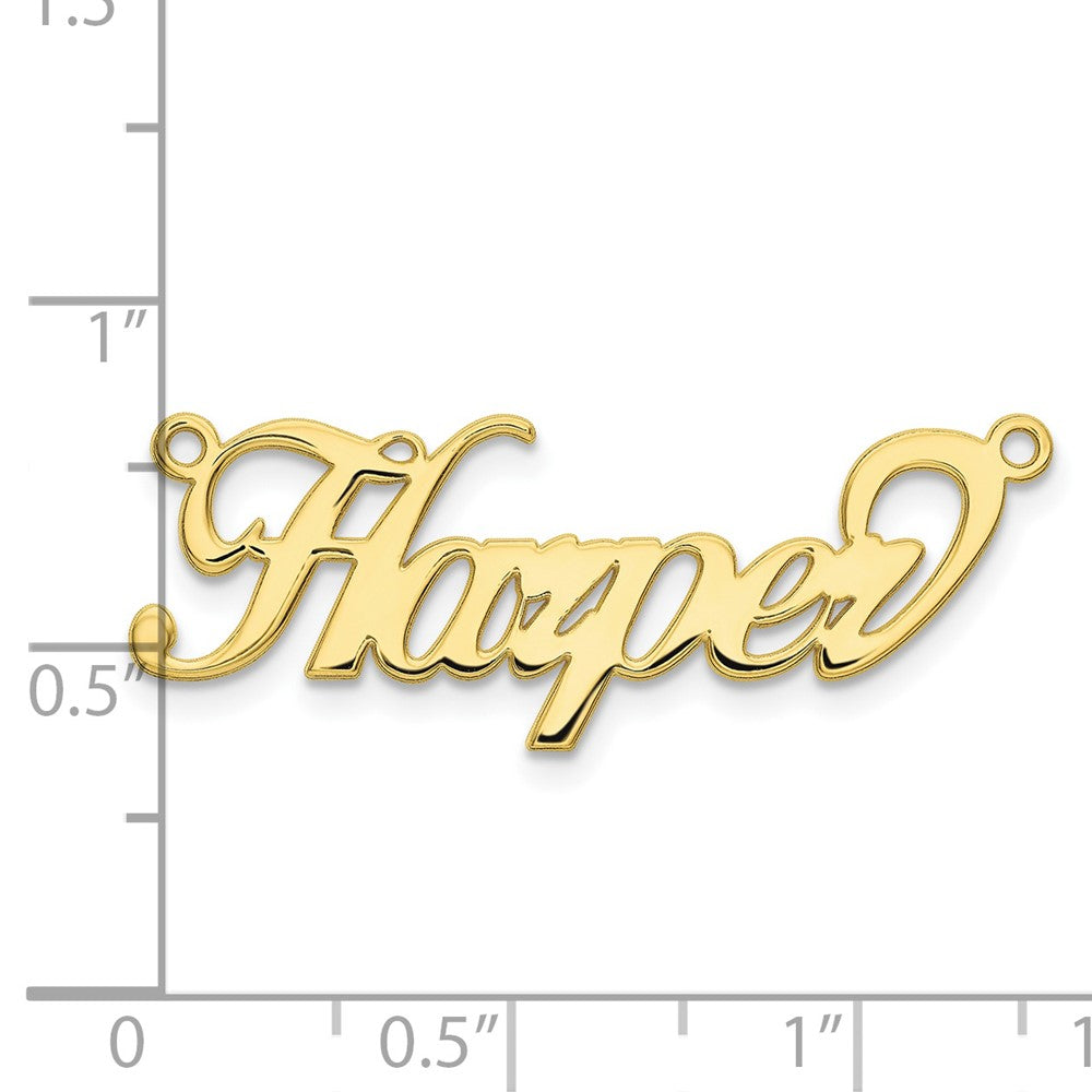 10k Yellow Gold Name Plate