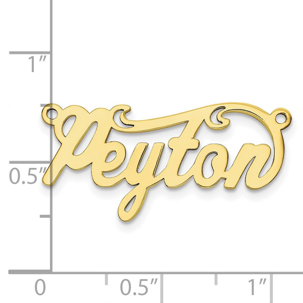10k Yellow Gold  Polished Name Plate