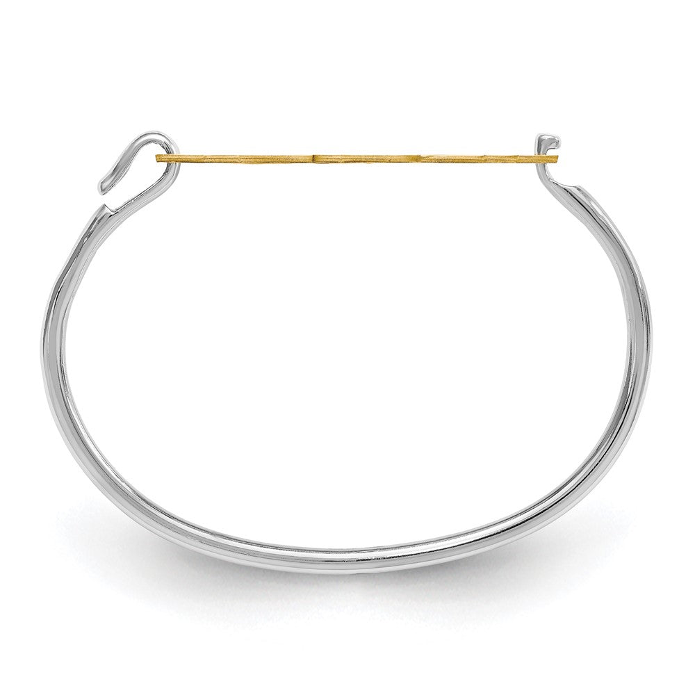 10k Yellow Gold Monogram with Sterling Silver Bangle