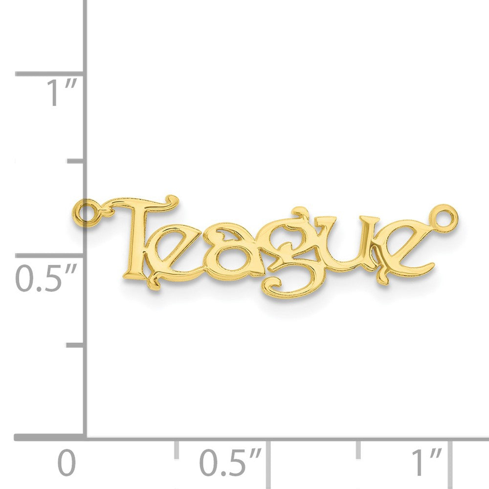 10k Yellow Gold Name Plate