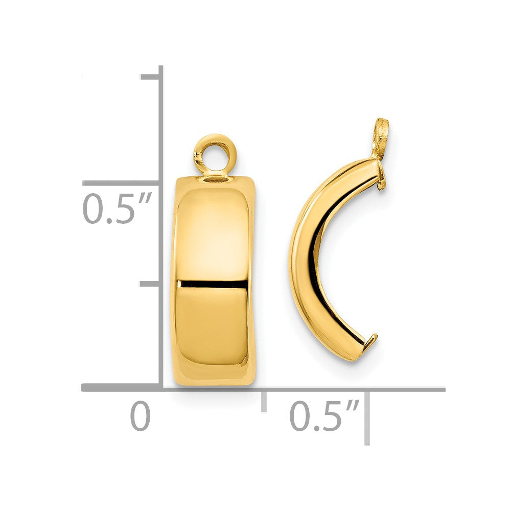 10k Polished Earring Jackets
