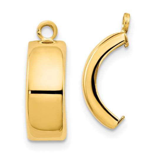 10k Polished Earring Jackets