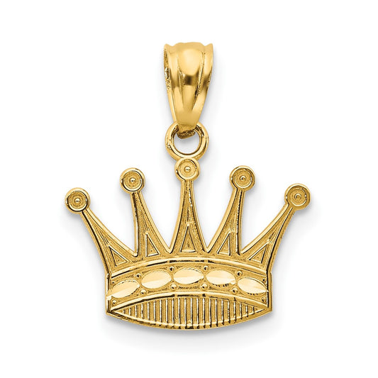 10k Crown Pendant
