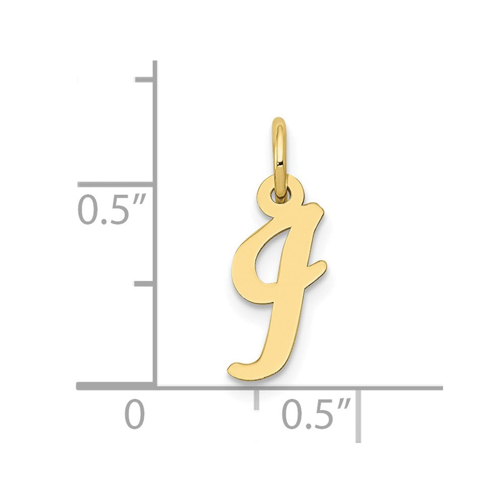 10k Small Script Initial I Charm