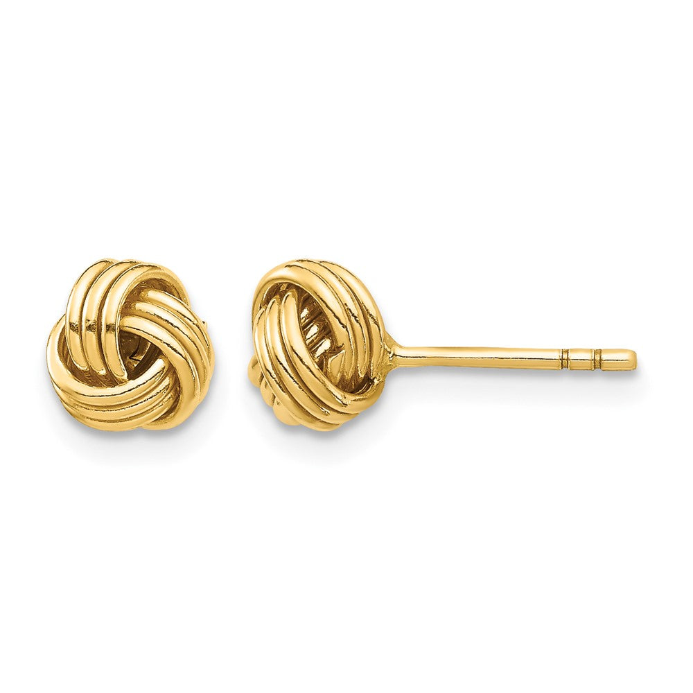 10K Love Knot Post Earring