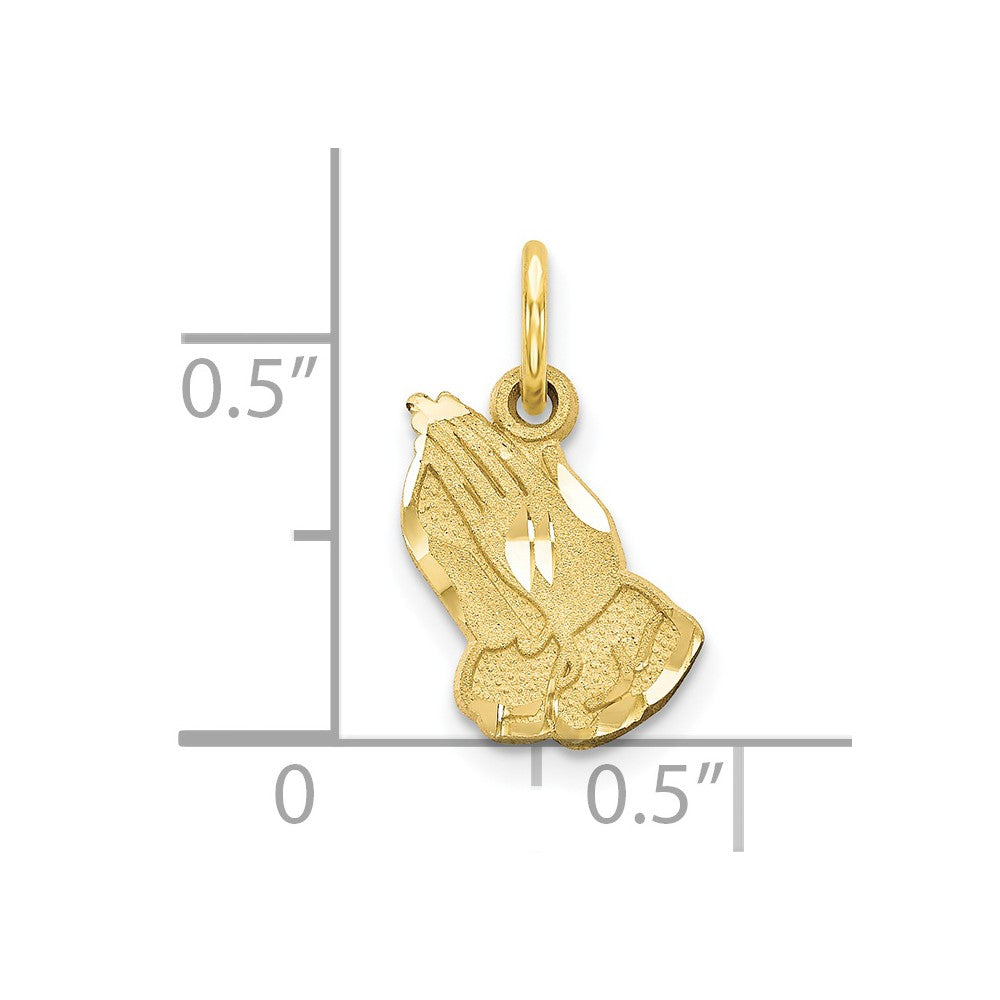 10k Praying Hands Charm