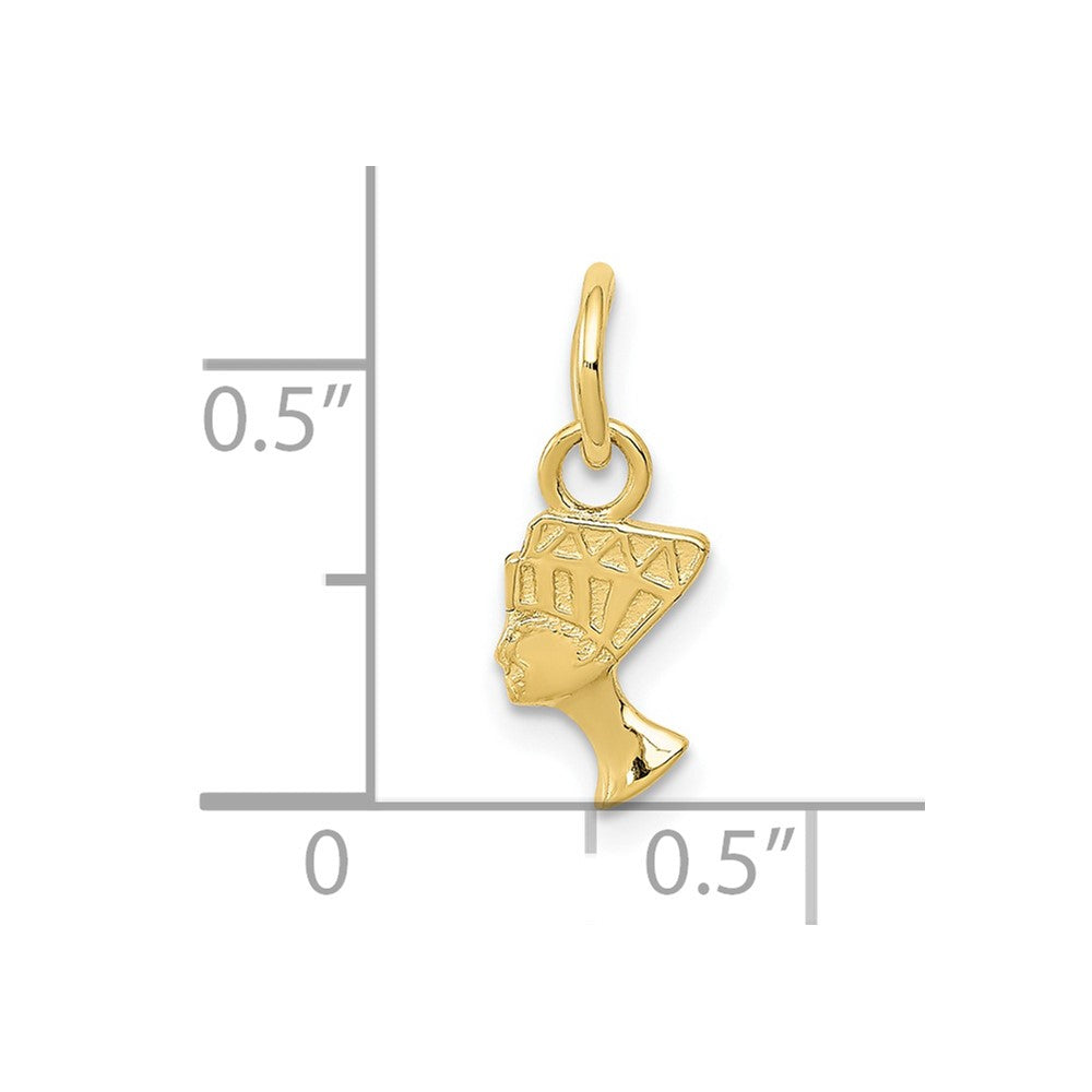 10k Nefertiti Charm