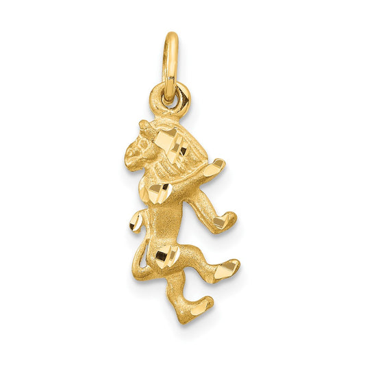 10k Leo Zodiac Charm