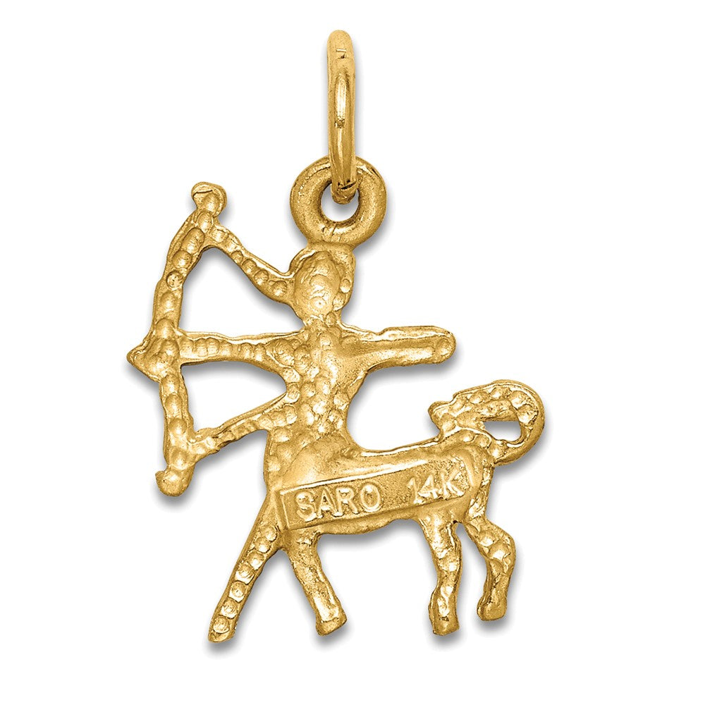 10k Sagittarius Zodiac Charm