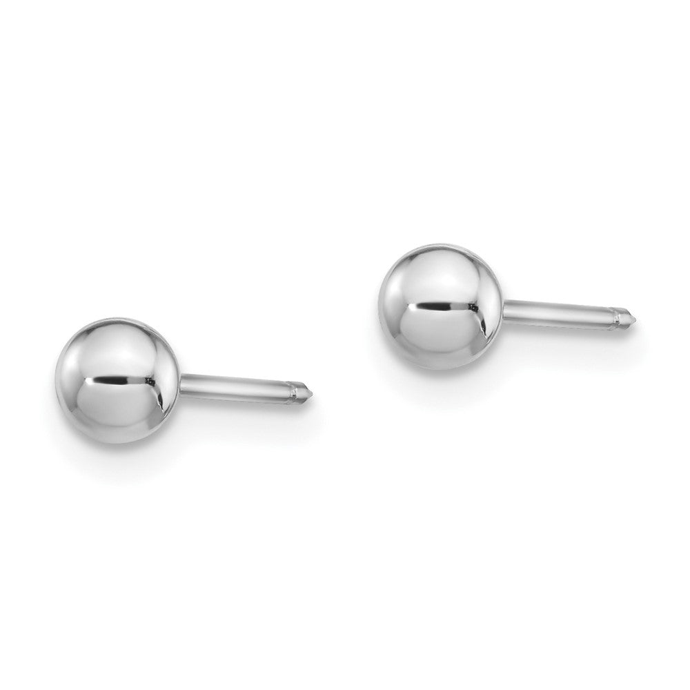 Piercing only 14k White Gold 4mm Ball Post Earrings