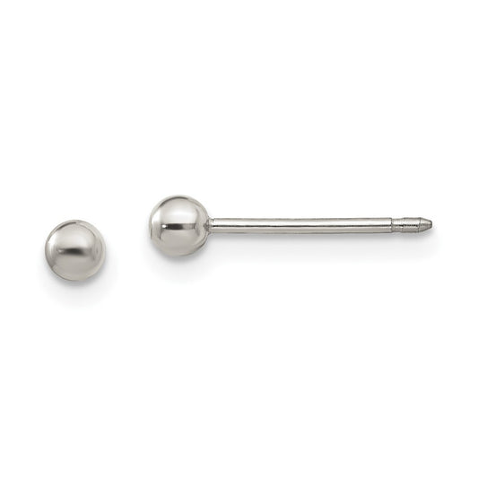 Piercing only Titanium 3mm Ball Post Earrings