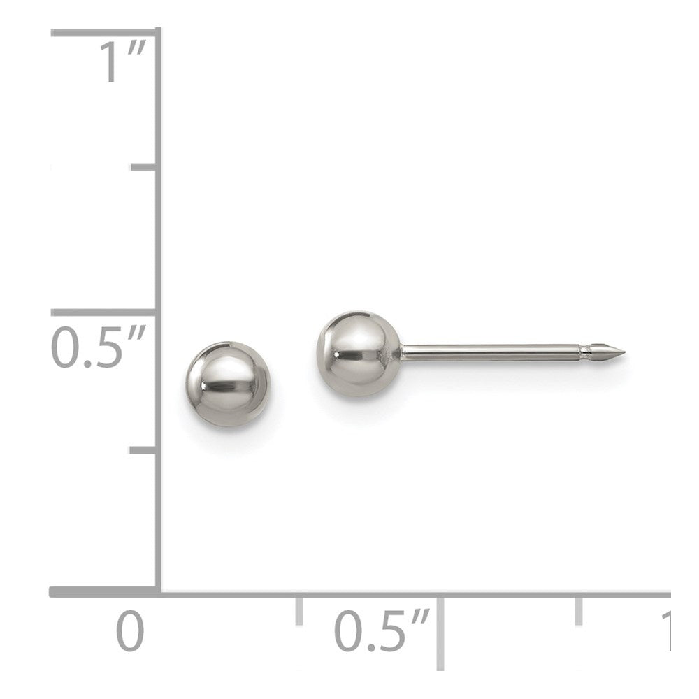 Piercing only Titanium 4mm Ball Post Earrings