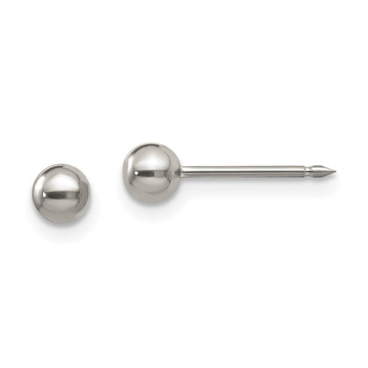 Piercing only Titanium 4mm Ball Post Earrings
