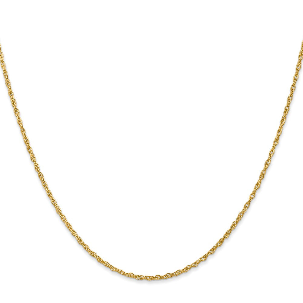 18K 24 inch 1.3mm Baby Rope with Lobster Clasp Chain