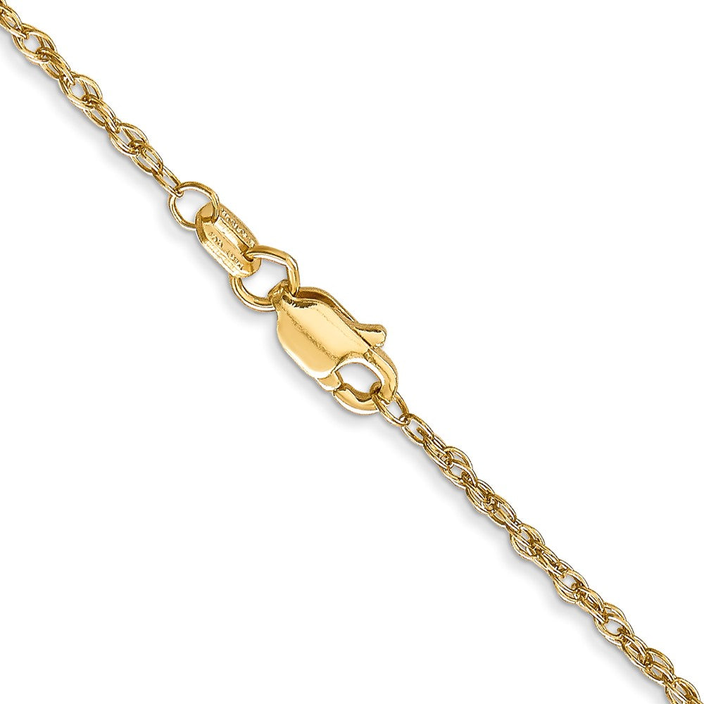 18K 18 inch 1.3mm Rope with Lobster Clasp Chain