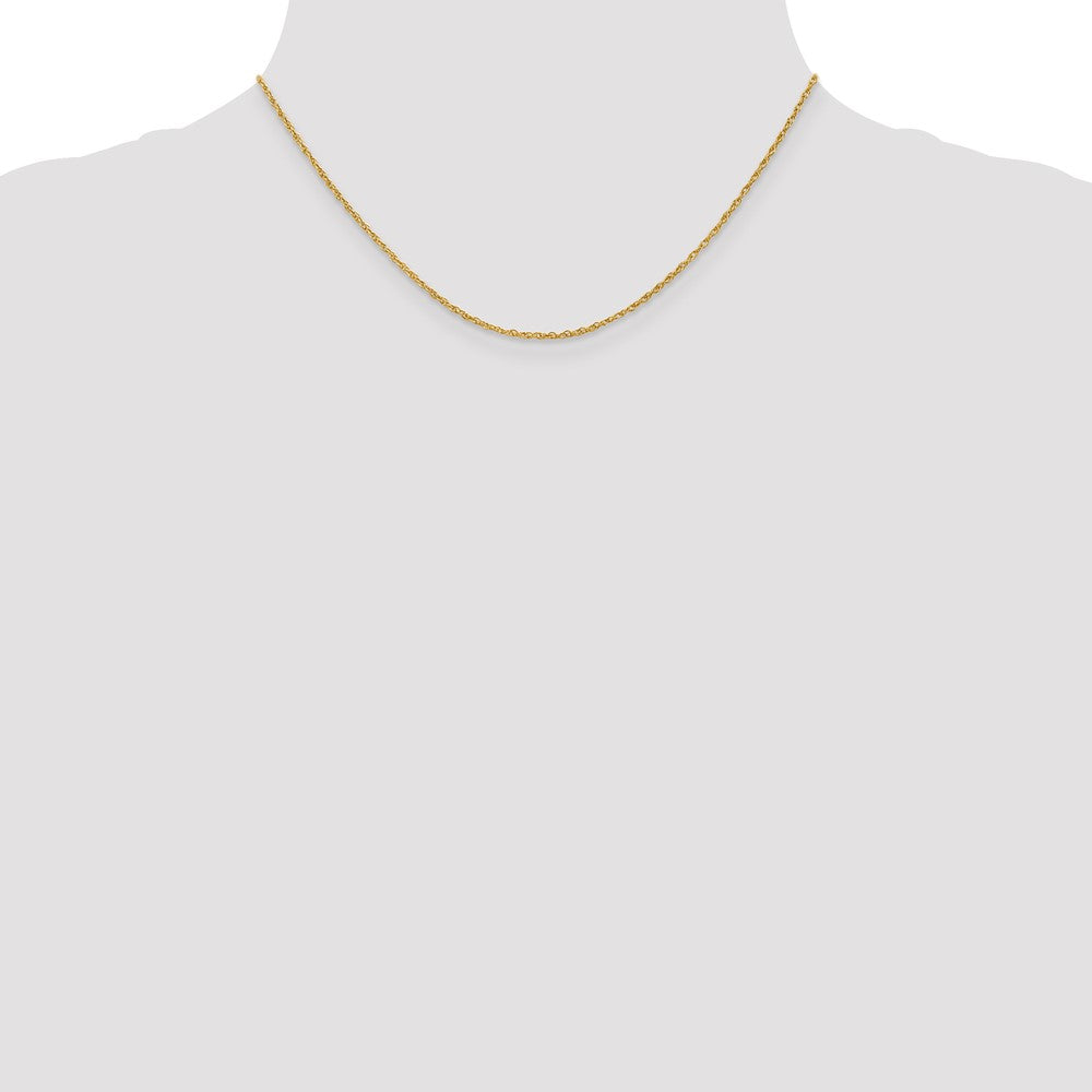 18K 16 inch 1.3mm Rope with Lobster Clasp Chain