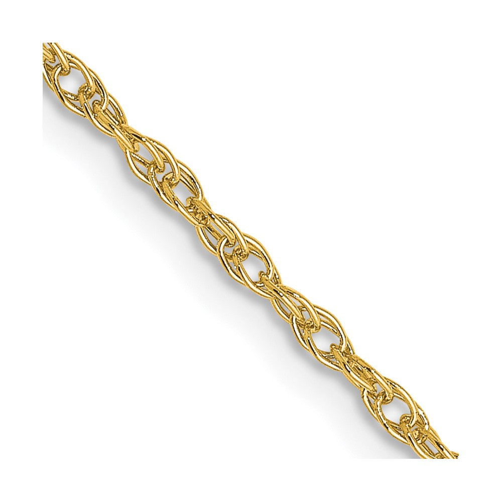 18K 24 inch 1.3mm Baby Rope with Lobster Clasp Chain