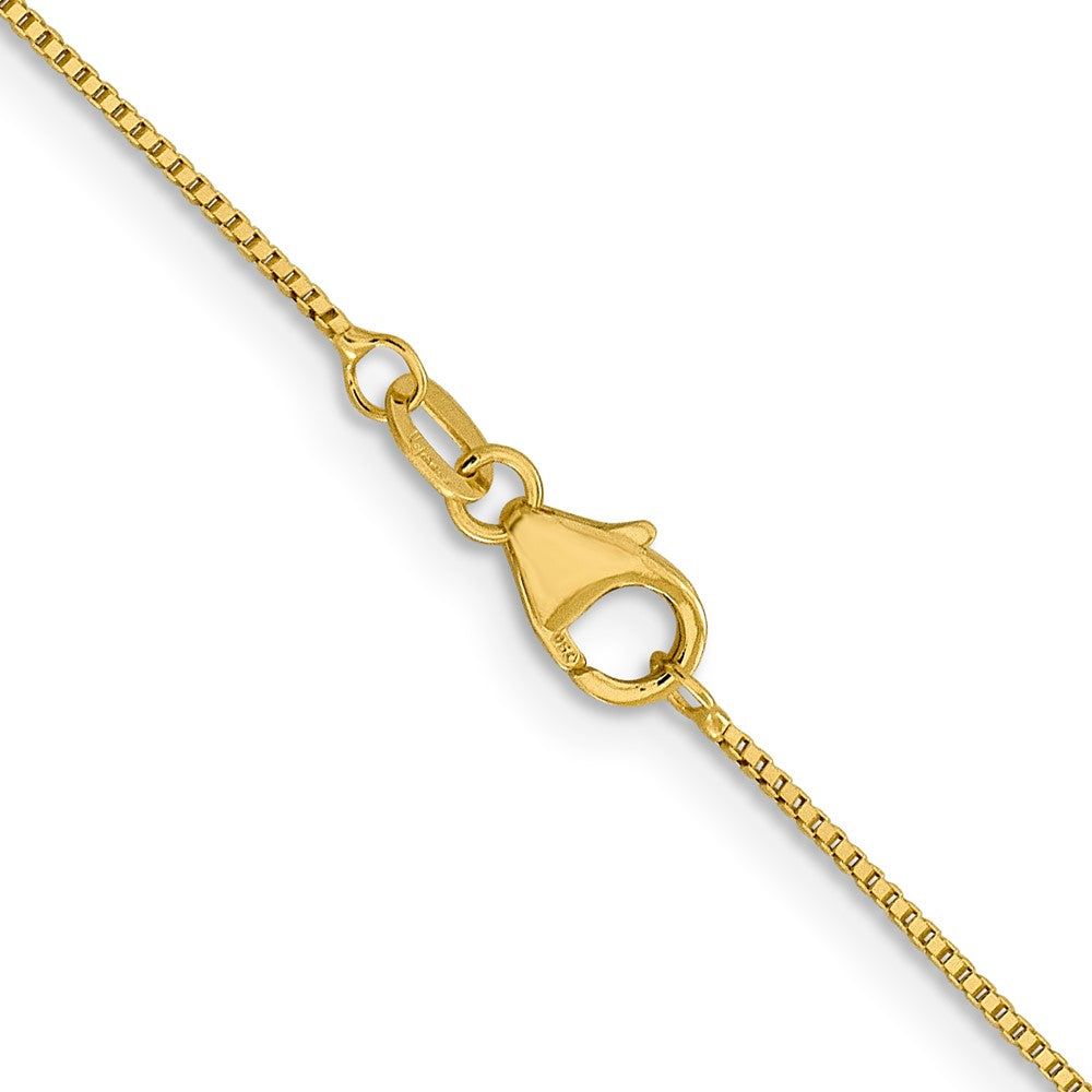 18K 18 inch .7mm Box with Lobster Clasp Chain