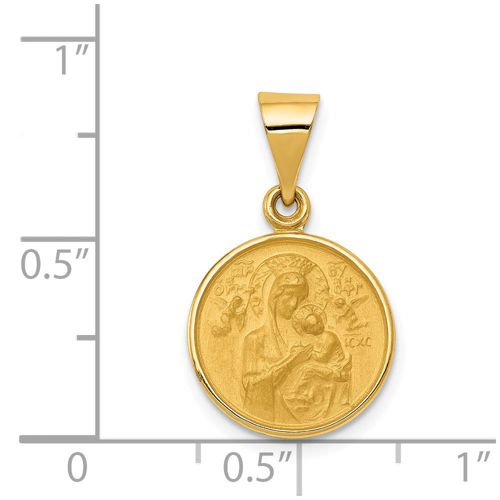 18k Our of Perpetual Help Medal Pendant