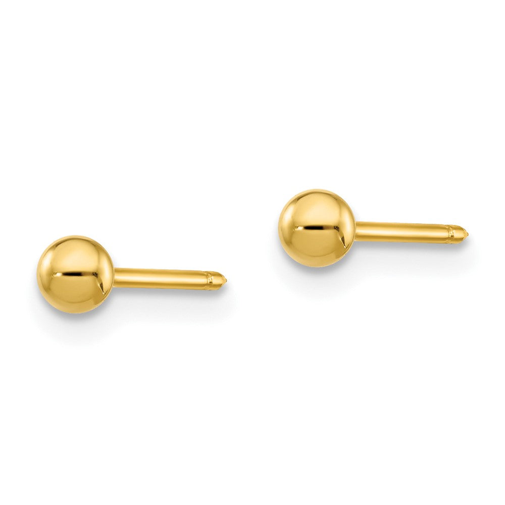 Piercing only 14k 3mm Ball Post Earrings